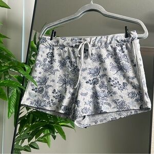 Lucky Brand Blue Floral Women's Athletic Shorts
